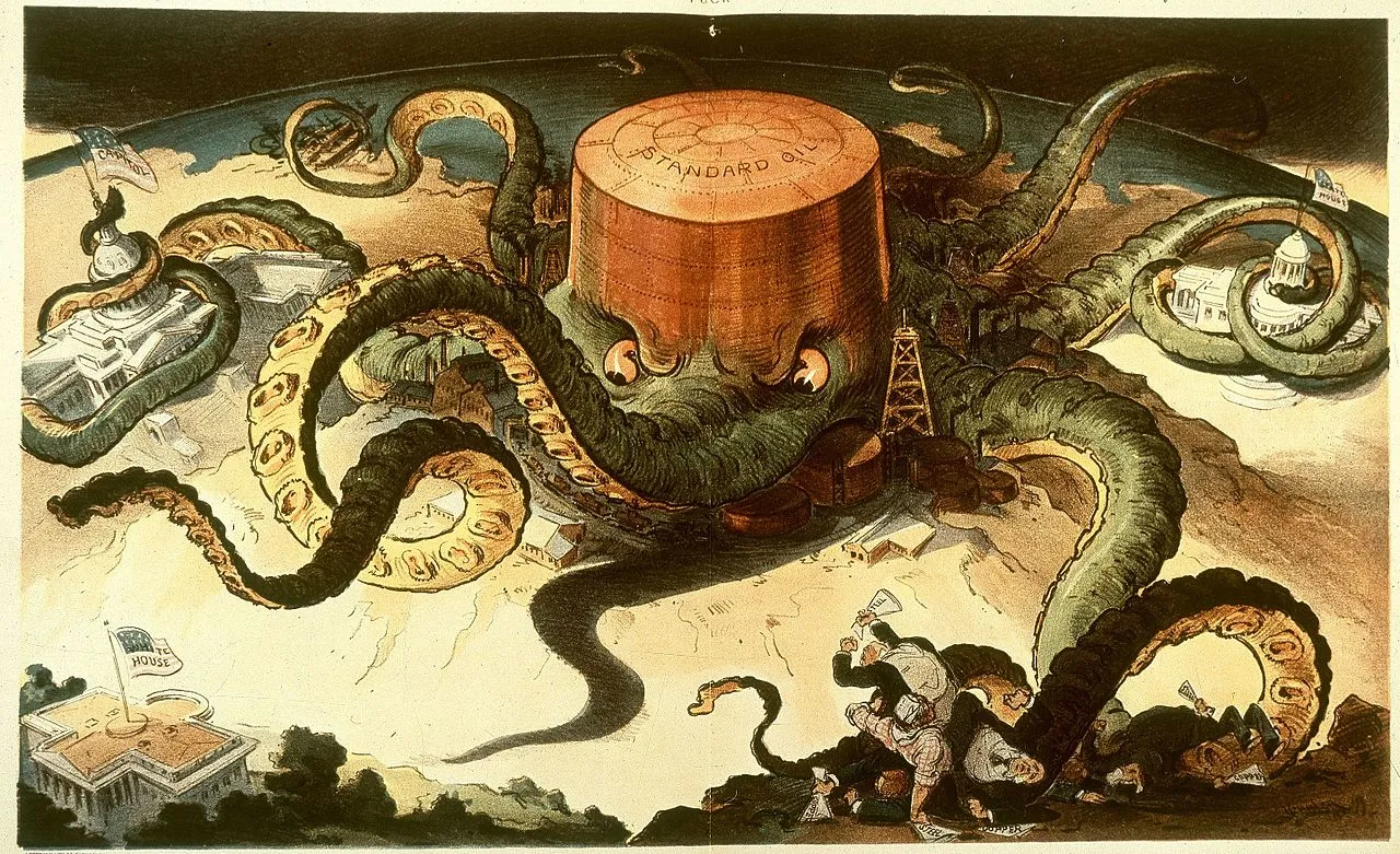 Карикатура на монополизм Standard Oil
