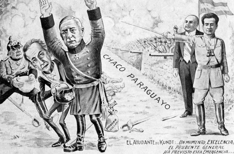 Карикатура времен Чакской войны